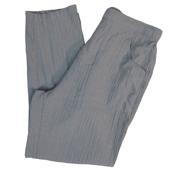 HABITAT Style 20690 Pucker Cotton Pull On Pants, Gray/Moss - Size Small Petite - Picture 8 of 9